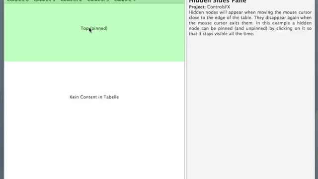 JavaFX: HiddenSidesPaneSample смотреть онлайн