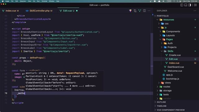 12 Edit Delete Skill | Portfolio Project with Laravel and Vuejs смотреть онлайн