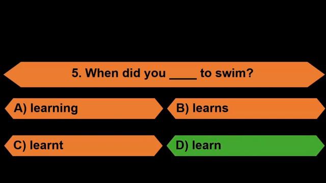 PAST TENSE QUIZ: Simple Past Tense Part 2 : смотреть онлайн