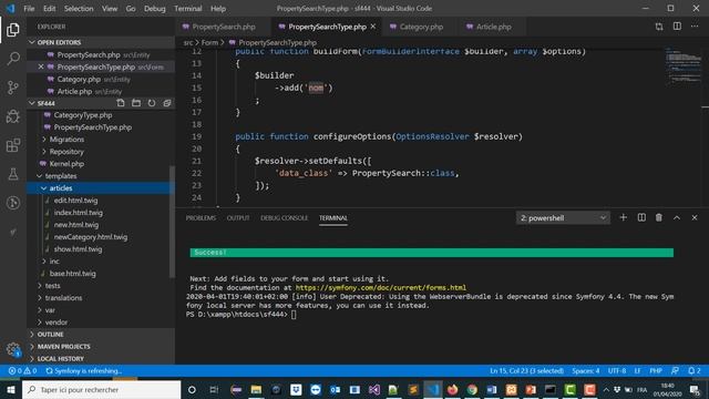 TP7 symfony 4 : Formulaires de Recherche en Symfony 4 PARTIE 1/2 смотреть онлайн