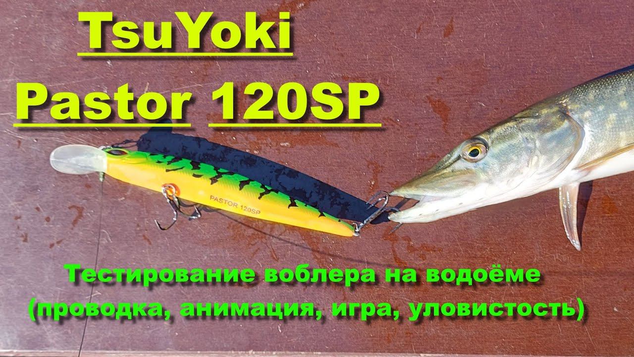 TsuYoki Pastor 120SP - тестирование воблера на водоёме (проводка, анимация, игра, уловистость) смотреть онлайн