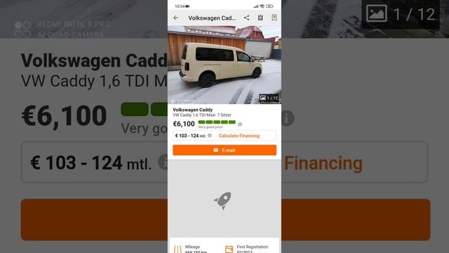 volkswagen caddy 2017 недорого из Европы 6100 евро в наличии надо брать сел поехал дед жёлтый беж смотреть онлайн