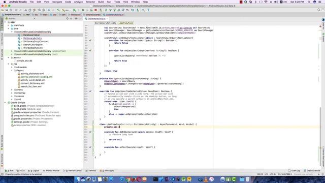Let's Create App Using Kotlin #01 - Dictionary App Part #10 - Use pre-created database #4 AsyncTask смотреть онлайн