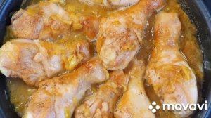 Куриная голень с луком