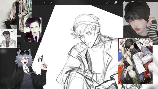 Создаю персонажа с помощью пинтереста  (Pinterest)