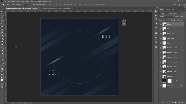 Photoshop Tutorial - Instagram Banner Design смотреть онлайн