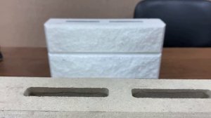 Белый облицовочный кирпич из мрамора