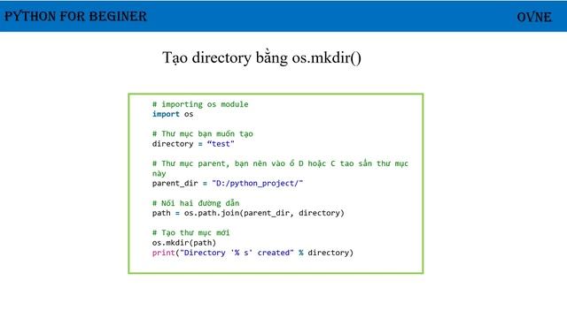 Lập Trình Python Cơ Bản - Bài 12: Module OS Trong Python смотреть онлайн