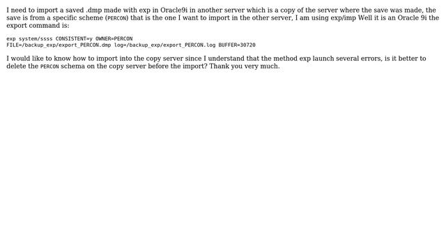 Databases: importing oracle schema смотреть онлайн