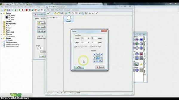 Game Maker 8.1 tutorial 2 - Basic Top Down Shooter