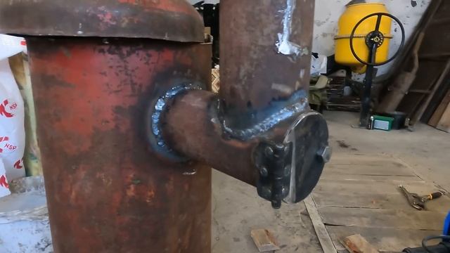 печь на отработке в гараж