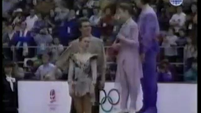 1992 Albertville Winter Olympic Games Pairs' Event Medals' Ceremony смотреть онлайн