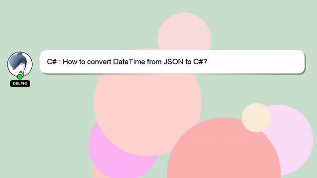 C# : How to convert DateTime from JSON to C#? смотреть онлайн
