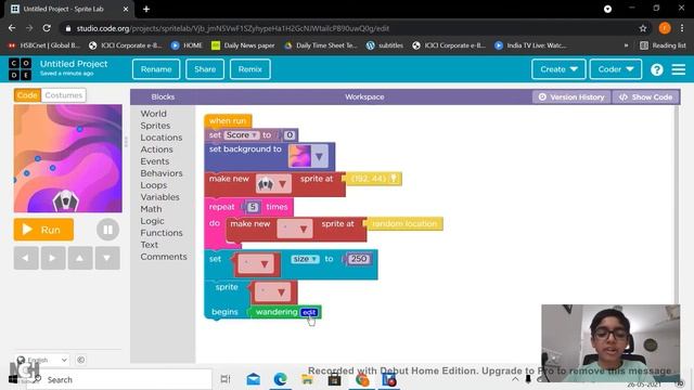 Coding a bubble shooter game using sprite lab in code.org by (Darsh) смотреть онлайн