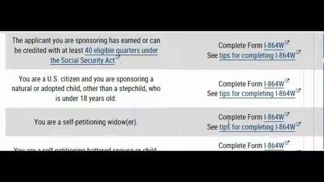 AFFIDAVIT OF SUPPORT FORM TO FILL OUT (AFTER I 130 IS APPROVED) смотреть онлайн