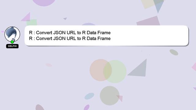 R : Convert JSON URL to R Data Frame смотреть онлайн