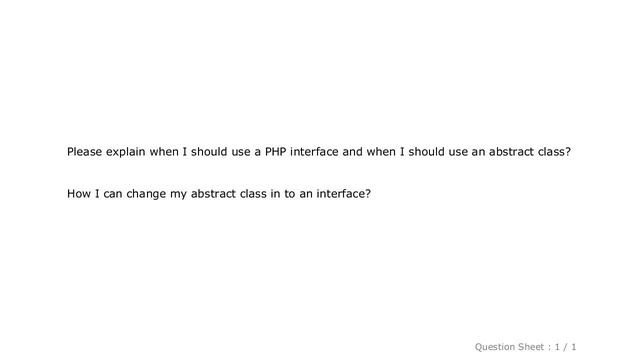 PHP : Interface or an Abstract Class: which one to use? смотреть онлайн