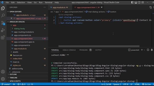 How to create Dialog using Angular Material ? смотреть онлайн