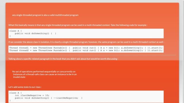 How can any single-threaded program be a valid multithreaded program? смотреть онлайн