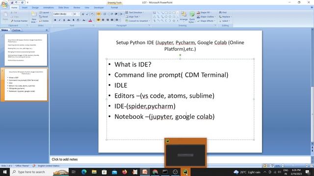 Python IDE- CMD, IDLE, VSCODE, PYCHARM, SPYDER, JUPYTER NOTEBOOK, GOOGLE COLAB смотреть онлайн