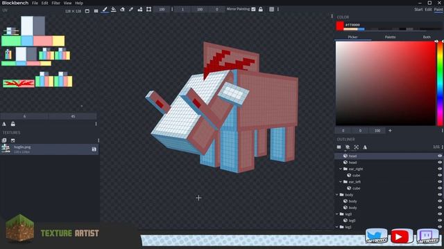 Mobs & Entity Textures Minecraft Tutorial - using Blockbench & Photoshop смотреть онлайн