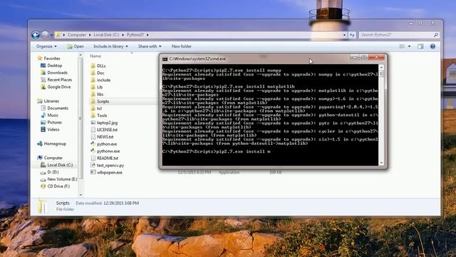 OpenCV3 Tutorials 1: Installing OpenCV 3 in Windows 7 Python 2.7 смотреть онлайн
