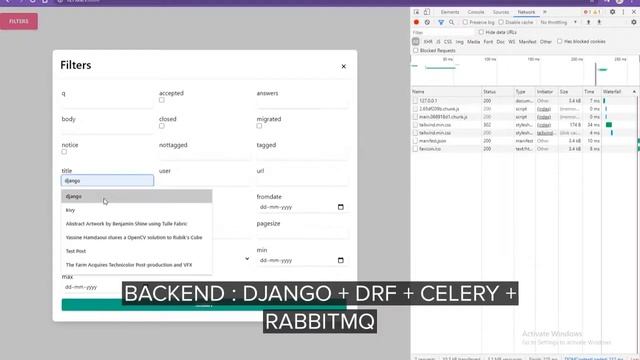Django + React + Docker : Stackoverflow Advanced Search Application смотреть онлайн