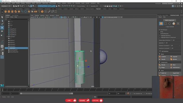 How to Model a Post Box in Autodesk Maya 2023 смотреть онлайн