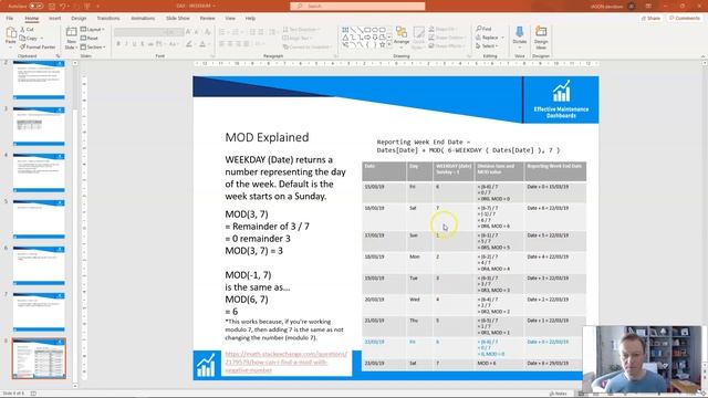 Case Study: Weekly Report - Current Date Value vs End of Last Week - WEEKDAY & MOD DAX in Power BI смотреть онлайн