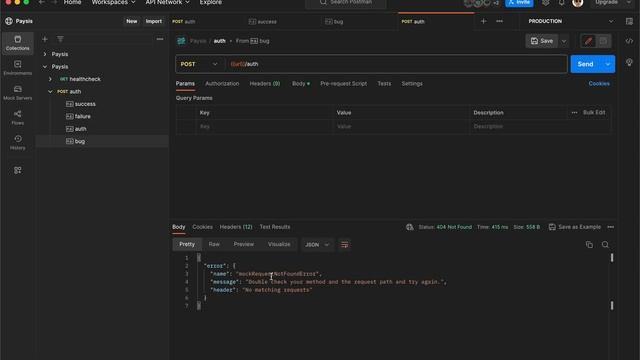 Postman's Mock Server bug report #1 смотреть онлайн