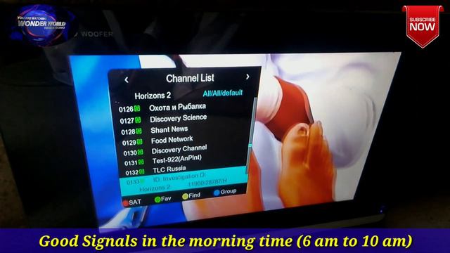 Horizon 85e satellite, checking how many HD channels are working on cline (Horizon all HD channels) смотреть онлайн