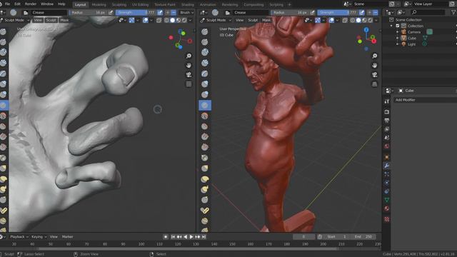 Making a Monster in Blender | Modeling | 3D Model Blender | Daily Model смотреть онлайн