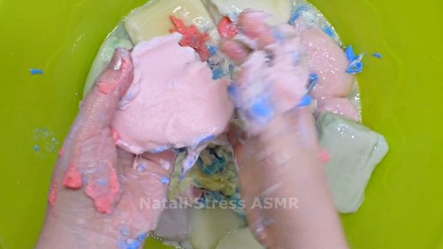 SOAKED SOAP/ASMR SOAP??????Relaxing Sounds Of Soaking COLORED Soap/ТАЗ РАЗМОКШЕГО РАЗНОЦВЕТНОГО МЫЛ