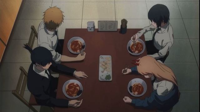 Человек катана нападает на Денджи / Человек бензопила 8 серия Аки против Человек катаны Chainsawma смотреть онлайн