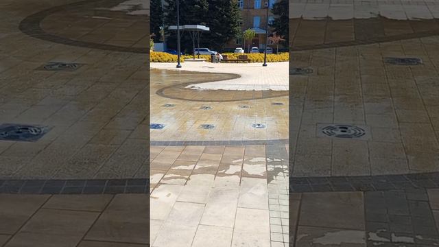 Фонтаны на площади, Щекино, тульская область