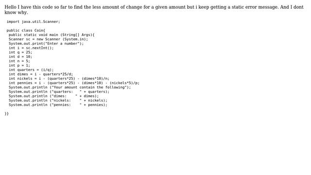 Java coin counter code (2 Solutions!!) смотреть онлайн
