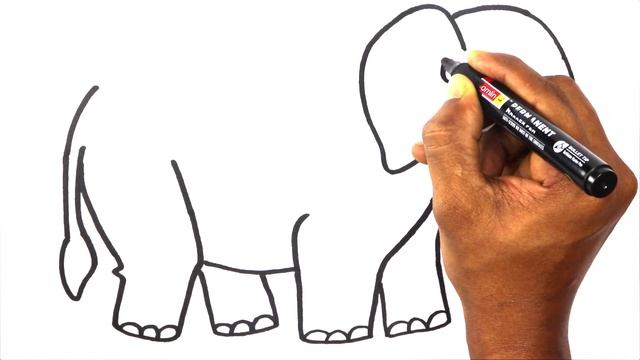 how to draw elephant drawing | very easy drawing cute | animals coloring paintings elephant #drawin смотреть онлайн
