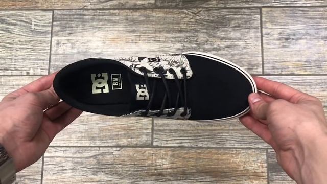 КЕДЫ DC SHOES TRASE SP M SHOE BLACK/CREAM смотреть онлайн