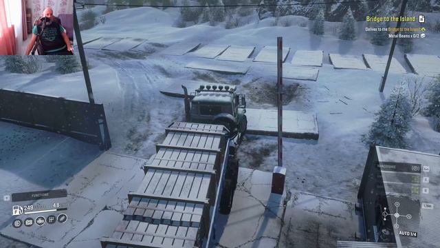 SnowRunner. / Амур. / Налаживаем мосты и перевалы. Закончилось топливо в метре от цели)))..4К. смотреть онлайн