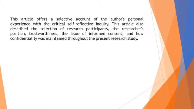 Critical Reflection on My PhD Research Experience IJASS 2018 810 856 867 смотреть онлайн