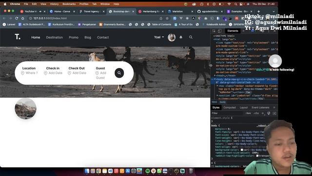 LIVE SLICING FIGMA TO HTML, CSS, JS (Travel Agency Part 2) смотреть онлайн