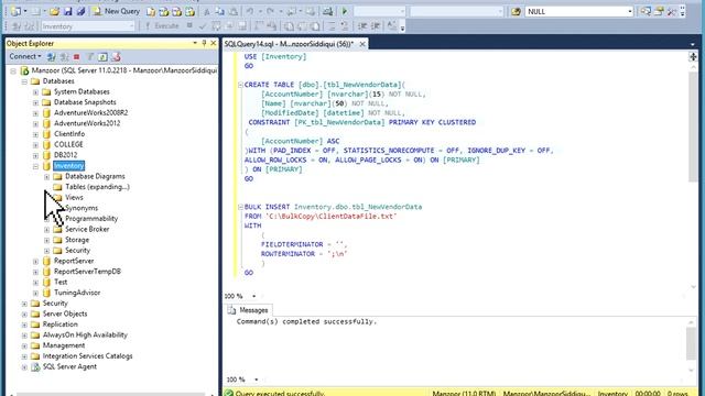 Use BULK INSERT to load text files into SQL Server Database [HD] смотреть онлайн