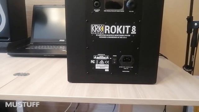 Смотрим и распаковываем студийные мониторы KRK Rokit RP8 G4 смотреть онлайн