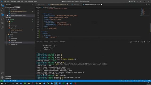Установка zabbix при помощи docker с нуля смотреть онлайн