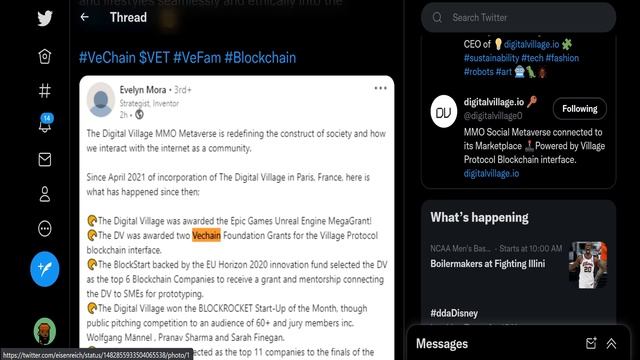 VECHAIN WILL EXPAND MASSIVELY IN 2022! DIGITAL VILLAGE METAVERSE BREAKDOWN! смотреть онлайн
