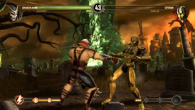 Mortal Kombat 2011 (PC) Two Players: Nightwolf & Shao Kahn Ladder смотреть онлайн