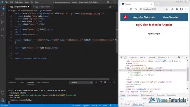 ngIf, else & then Directive in Angular | Angular 10 Full Tutorial Series | Wave Tutorials смотреть онлайн