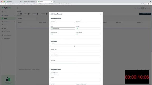 Property Management - Add a property, tenant, lease & rent in under 2 mins - buy to let - Alphaletz смотреть онлайн