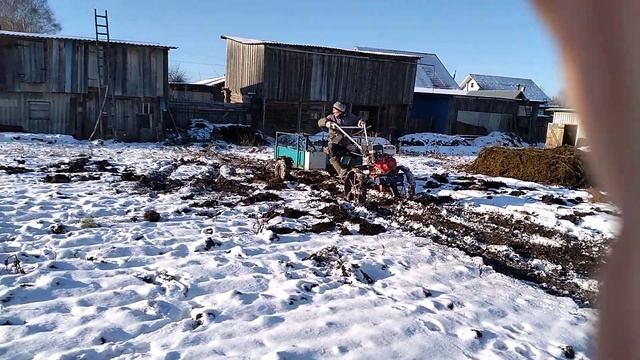 перевозка навоза мотоблоком брайт смотреть онлайн