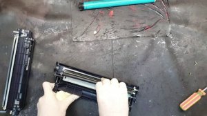 Заправка картриджа 12А  и подобных типа HP1010 Refilling cartridge 12A